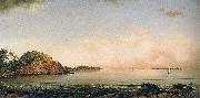 Martin Johnson Heade Spouting Rock, Newport oil on canvas